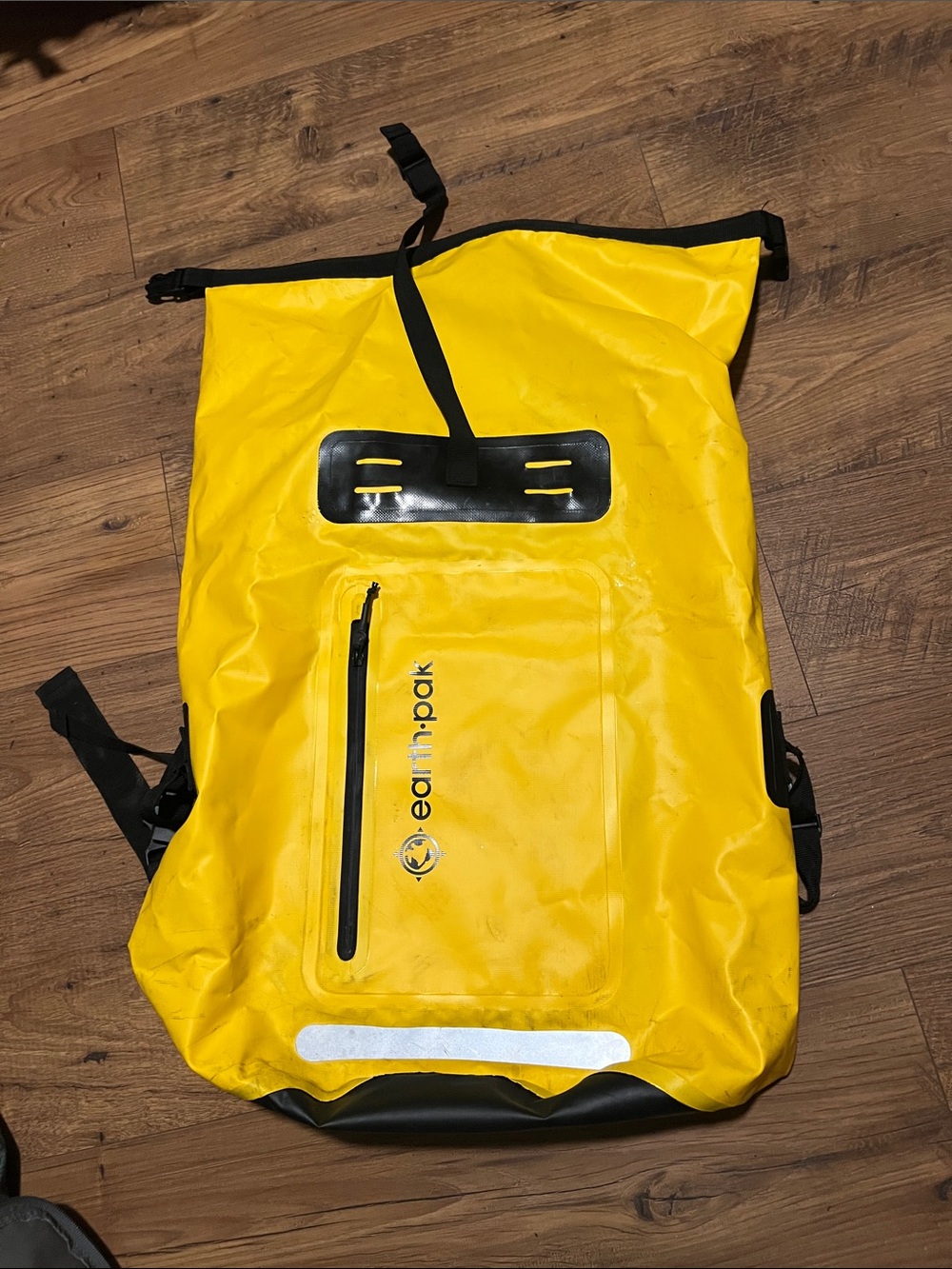 Earth Pak Waterproof Roll-Top Backpack - Bright Yellow